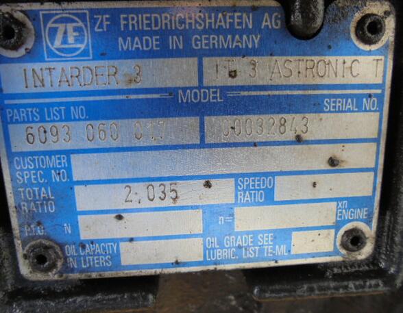 Automatische Transmissie Iveco Stralis ZF12AS1931TD 41289442 ZF Intarder ZF 12AS 1931 TD
