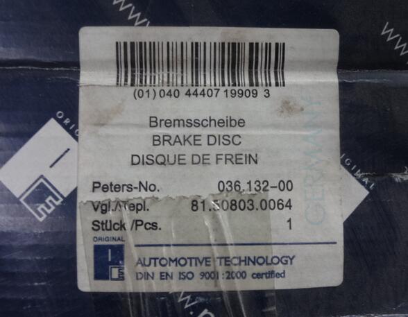 Brake Disc MAN TGA 81508030064
