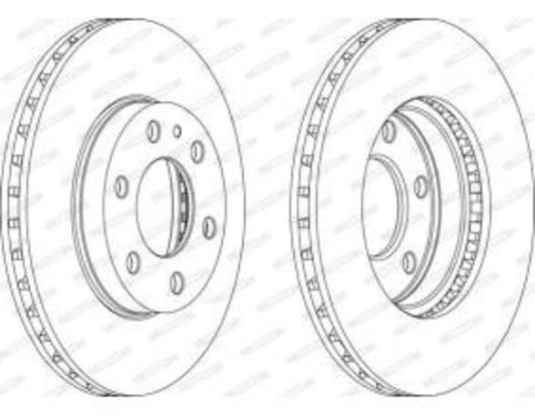 Brake Disc for Iveco Daily FCR317A Iveco 2996121 504121612