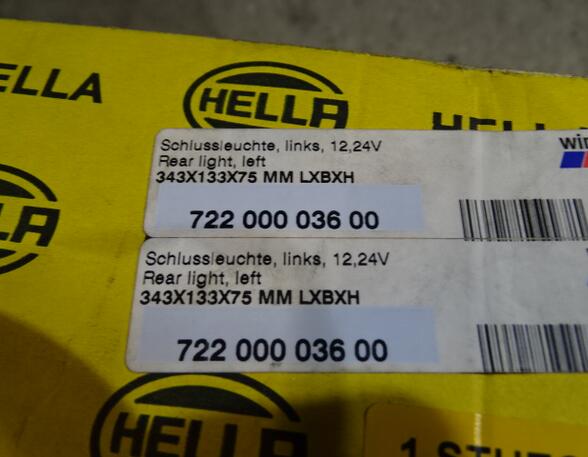 Achterlicht voor Iveco EuroStar Hella 2SK003567651 Schlussleuchte 343 x 133 x 75