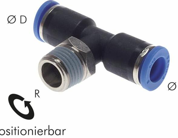 Connector compressed air line DAF 45 0613C T-Steckanschluss R 1-8 4mm