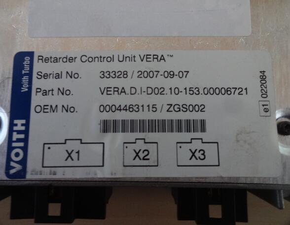 Regeleenheid rem- / voertuigdynamiek Mercedes-Benz Actros MP2 Retarder Control Unit VERA 0004463115 Retarder Voith