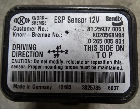 Steuergerät Brems- / Fahrdynamik MAN TGX ESP Sensor 81259370051 Knorr K020568N04