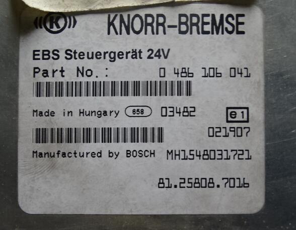 Steuergerät Brems- / Fahrdynamik für MAN TGA 81258087016 Knorr 0486106041