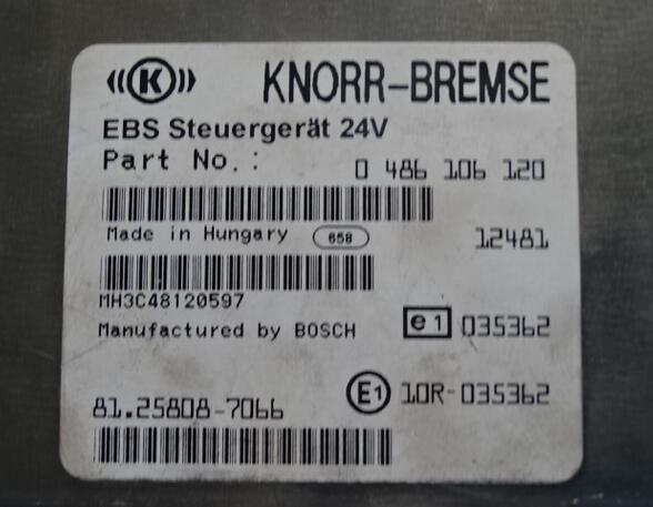 Steuergerät Brems- / Fahrdynamik für MAN TGX 81258087066 Knorr Bremse 0486106120