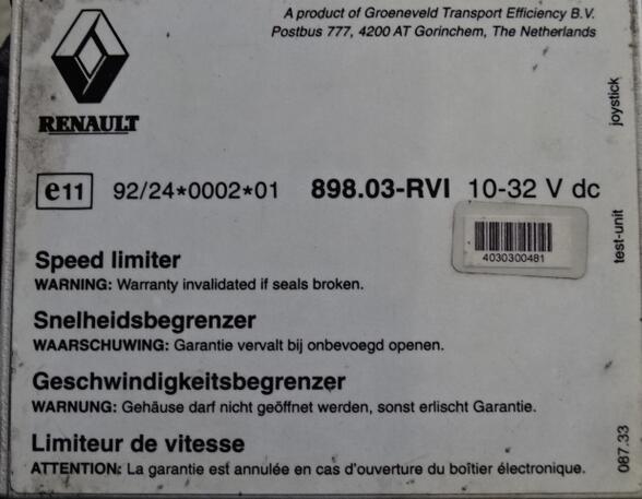 Regeleenheid snelheidsregelingssysteem voor Renault B Renault 5010394797
