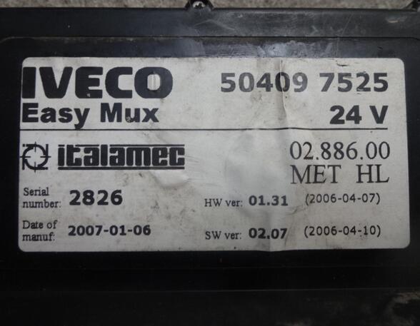 Bedieningstoestel luchtvering Iveco Stralis Iveco Easy Mux 504097525 ECAS