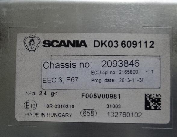 Steuergerät Lambdaregelung für Scania P - series EEC3 Steuerung 2844809 2793523 2735515 2954975