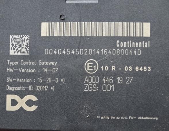 Steuergerät Mercedes-Benz Actros MP 4 A0004461927 Central Gateway ECU Control Unit