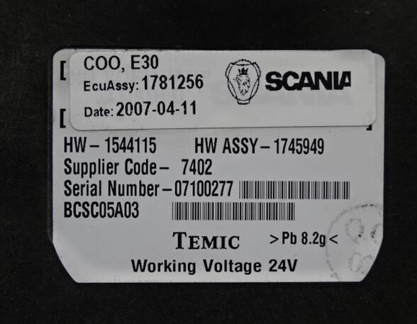 Regeleenheid voor Scania P - series COO E30 Scania 1781256 1745949 Coordinator