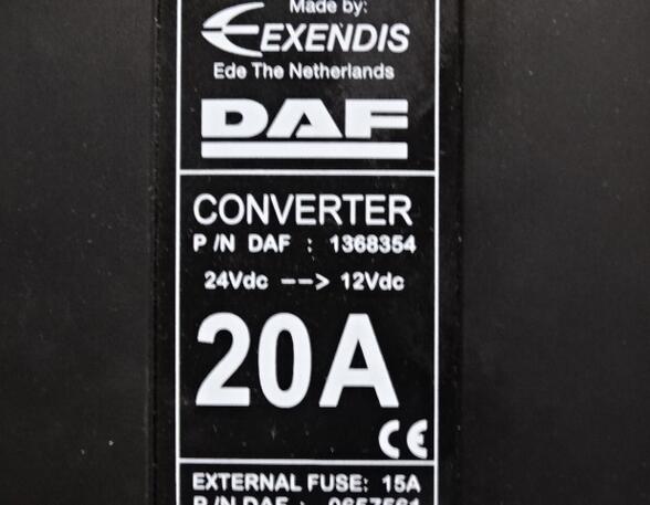 Steuergerät für DAF 95 XF Converter DAF 1368354 Stromwandler 20A 24V 12V