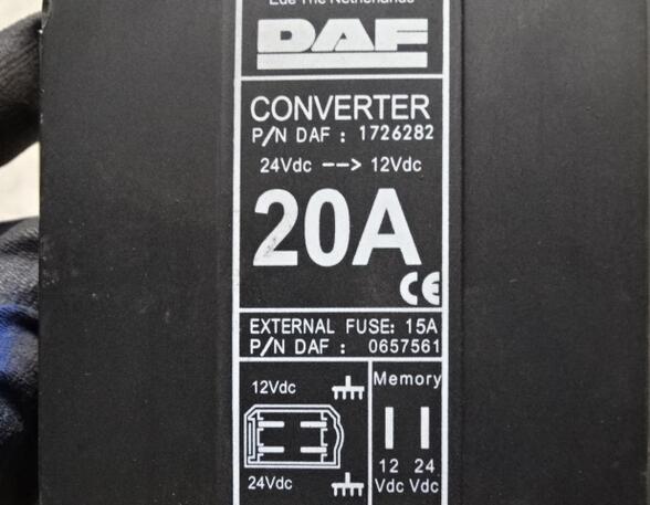 Controller for DAF 75 CF Converter 24V 12V DAF 1726282 Wandler 2151452 2162812