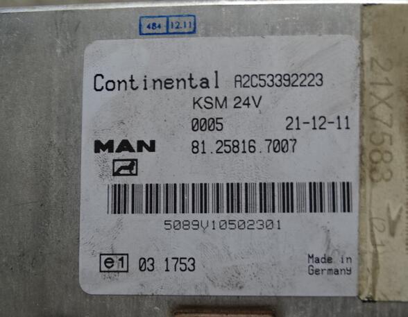 Regeleenheid voor MAN TGX 81258167007 KSM Continental A2C53392223