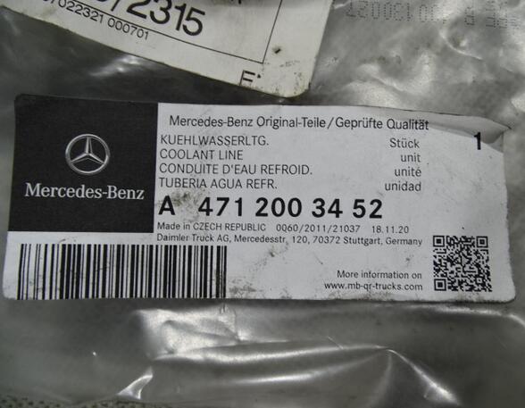 Coolant Tube Mercedes-Benz Actros MP 4 A4712003452 Leitung Original