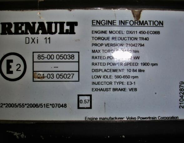 Crankshaft Renault Premium 2 7422235000