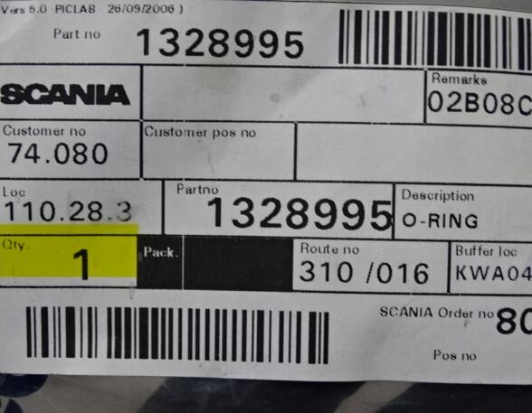 Pakkingsset cilindervoering voor Scania R - series 1328995 O-Ring Scania original