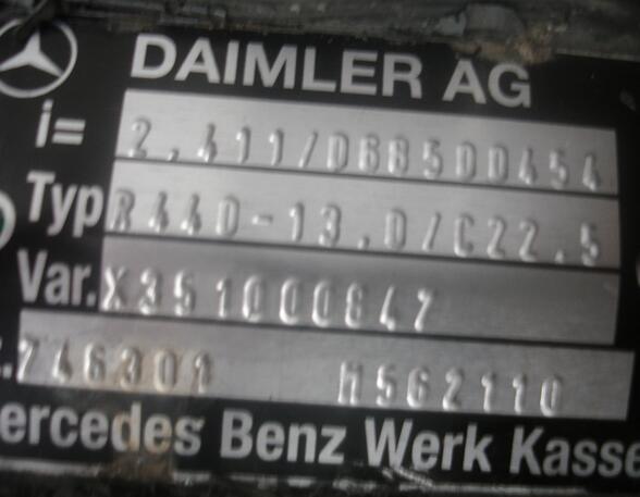 Differentieel voor Mercedes-Benz Actros MP 4 A0003504303 Typ: R440-13.0/C22.5 i=2,42