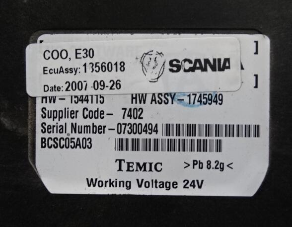 Engine Management Control Unit for Scania R - series 1856018 ECU 07300494 R500 V8 Steuerung