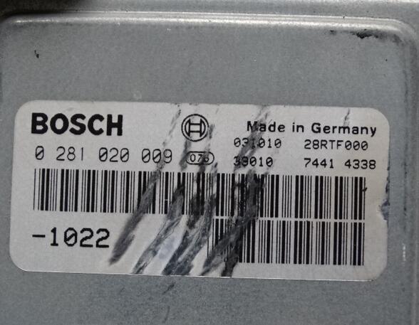 Regeleenheid motoregeling voor MAN L 2000 Bosch 0281020009 MAN 51116167215 51116167219