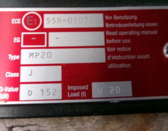 Sattelkupplung Mercedes-Benz Actros MP 4 Befestigungsplatte A9603170021 Jost