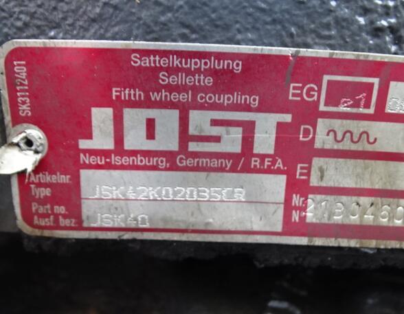 Fifth wheel coupling DAF XF 105 JOST JSK40 Jost JSK 42K02035CR Standart Sattelplatte