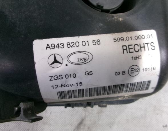 Mistlamp Mercedes-Benz Actros MP 3 A9438200156 rechts
