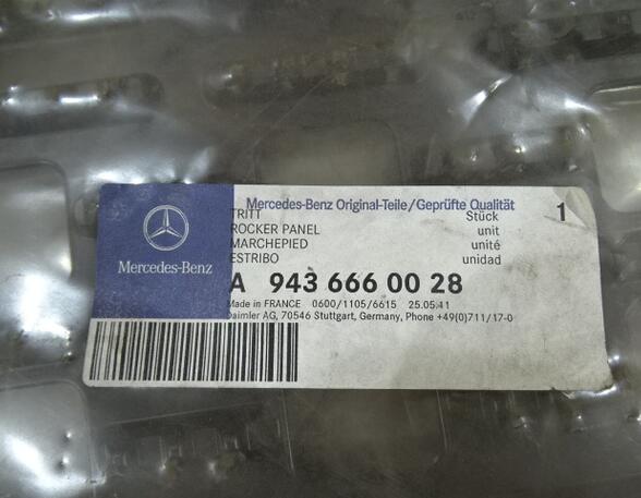 Trittbrett für Mercedes-Benz Actros MP 3 A9436660028 Auflage Trittbrett