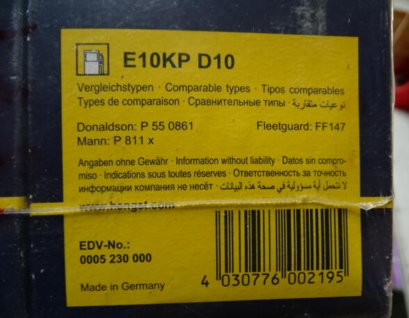 Fuel Filter Iveco EuroTech MP Hengst E10KPD10 Iveco 9930450 FIAT 8508111