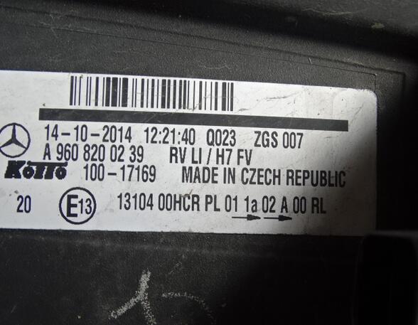 Koplamp voor Mercedes-Benz Actros MP 4 A9608200239 links Fahrerseite