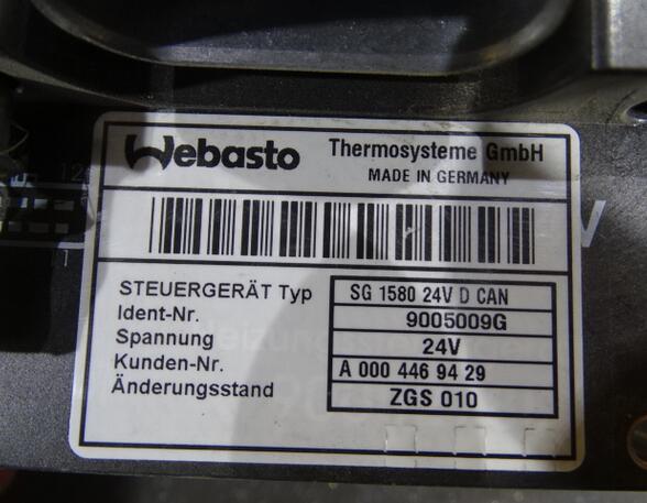 Heater Control Unit Mercedes-Benz Actros MP 3 Webasto 9005009G A0004469429