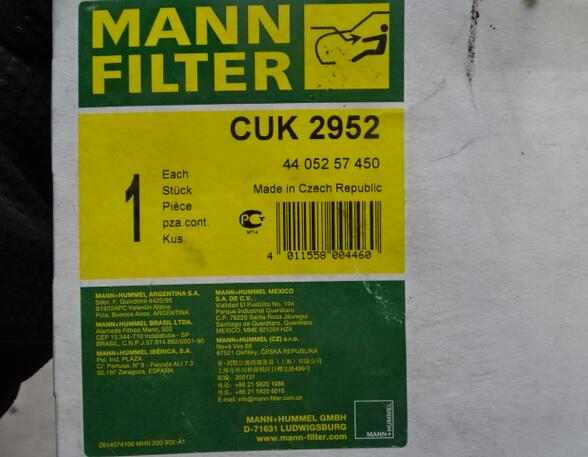 Interieurfilter voor Iveco Daily MANN Filter CUK 2952 Irisbus Massif 500086267