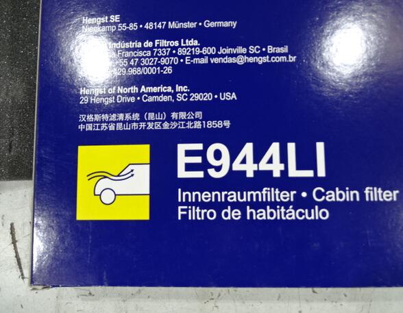 Interior Cabin Air Filter DAF CF 85 Hengst E944LI