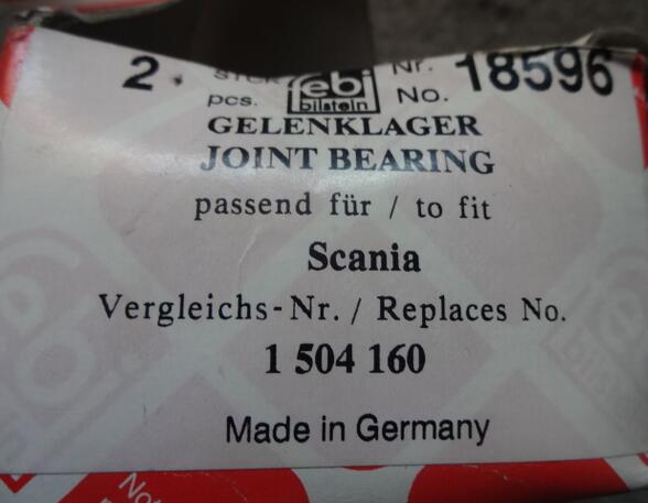 Joint Bearing driver cab suspension Scania 4 - series Febi 18596 Scania 1504160 Gelenklager