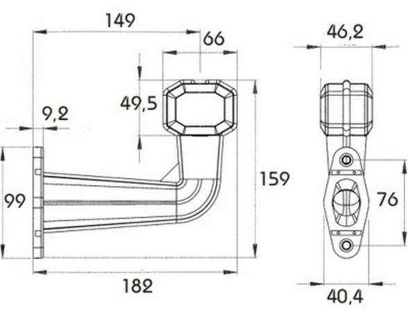 Contourlamp DAF XF 105 40167004 Superpoint LED
