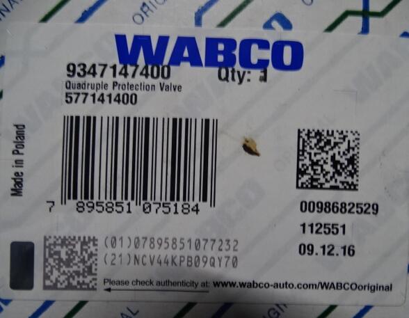 Multi-Circuit Protection Valve DAF XF 105 Wabco 9347147400 Volvo 20755195 DAF 1528375
