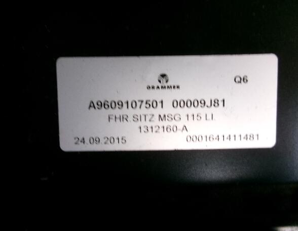 Zetel Mercedes-Benz Actros MP 4 Fahrersitz A9609107501 Grammer