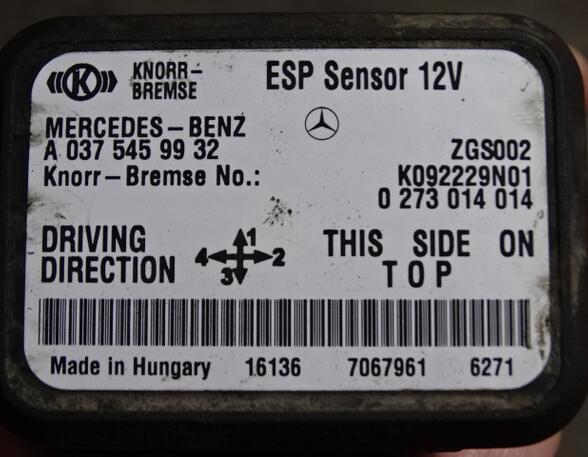 Sensor voor Mercedes-Benz Actros MP 4 ESP-Sensor A0375459932 Knorr K092229N01 Drehratensensor