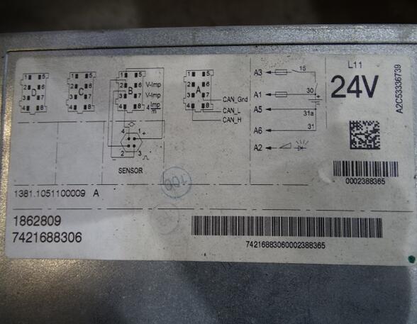 Tachometer für DAF XF 105 Fahrtenschreiber digital VDO 1862809 1801958 1781375