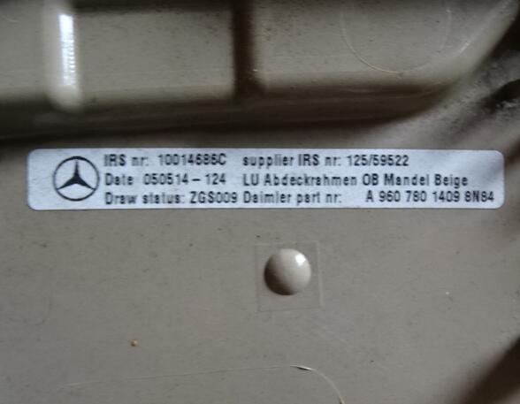 Schuifdak voor Mercedes-Benz Actros MP 4 A9607801409 Abdeckrahmen beige mit Rollo