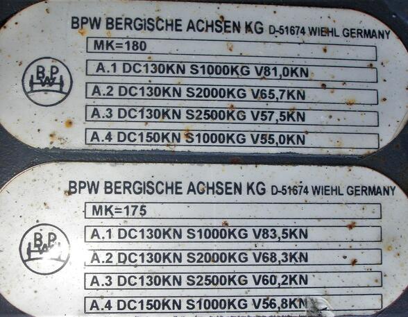 Anhängerkupplung (Anhängevorrichtung) Mercedes-Benz Actros MP 3 BPW AB75 AHK Rockinger inkl. Traverse BPW 5147691101