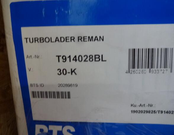 Turbocharger MAN TGA 51091019024 T914028BL