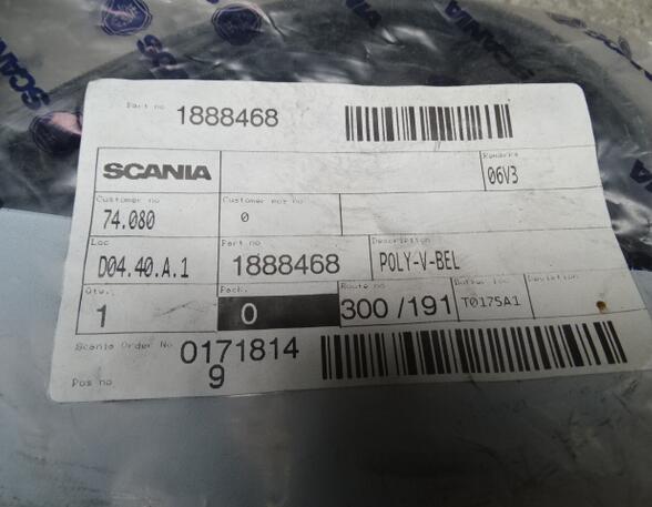 V-riem voor Scania 2 - series Original Scania 1888468 1354391 8PK2128ES 08075400A