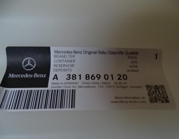 Reinigingsvloeistofreservoir Mercedes-Benz NG Oldtimer A3818690120