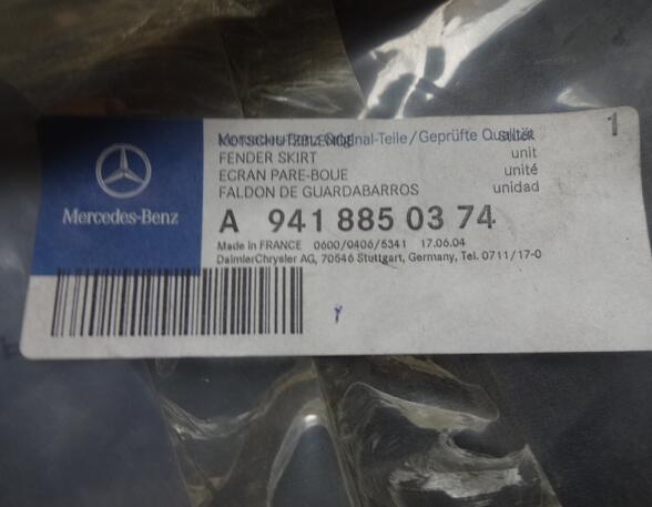 Wielkast Bekleding Mercedes-Benz Actros Kotschutzblende A9418850374